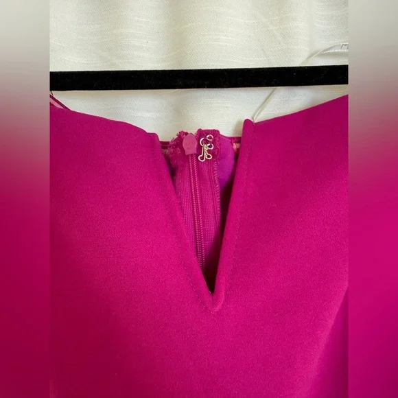 Lulus Magenta Off Shoulder Maxi Dress Formal Wedding Bridesmaid Gown NWT Size M - Picture 11 of 17